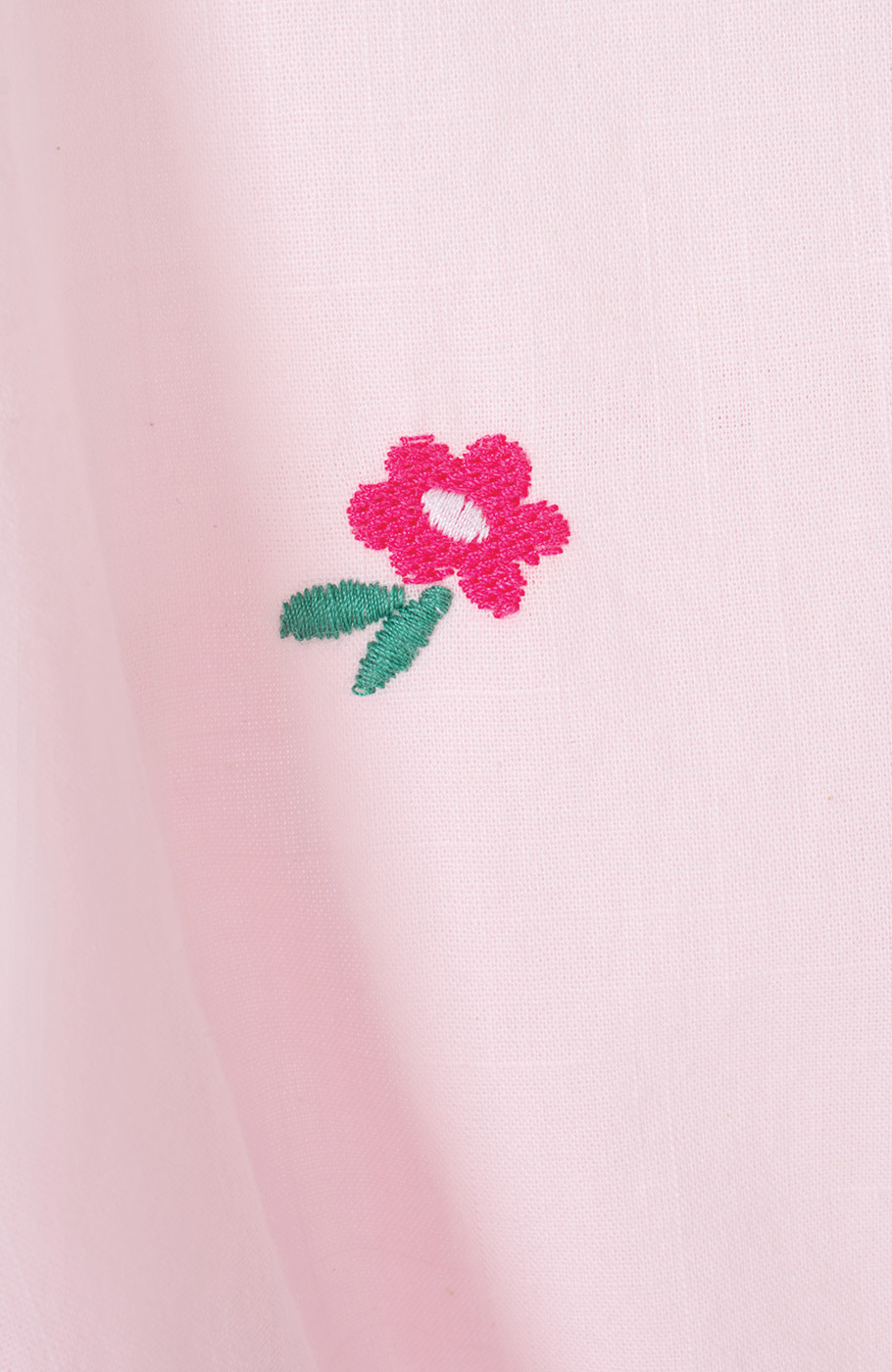 شومیز لینن اسلپ آستین کوتاه جلو گره ای