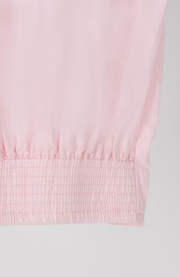 شومیز لینن اسلپ آستین کوتاه جلو گره ای