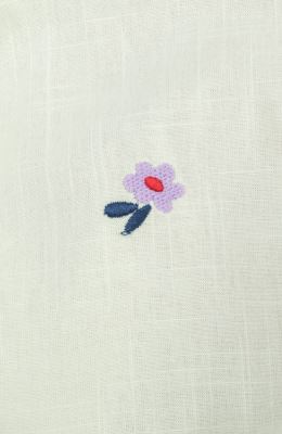 شومیز لینن اسلپ آستین کوتاه جلو گره ای