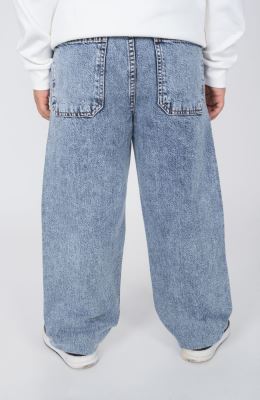 شلوار جین کمر کش و دکمه دار