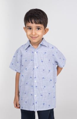 شومیز ساده بافت راه راه ریز آستین کوتاه