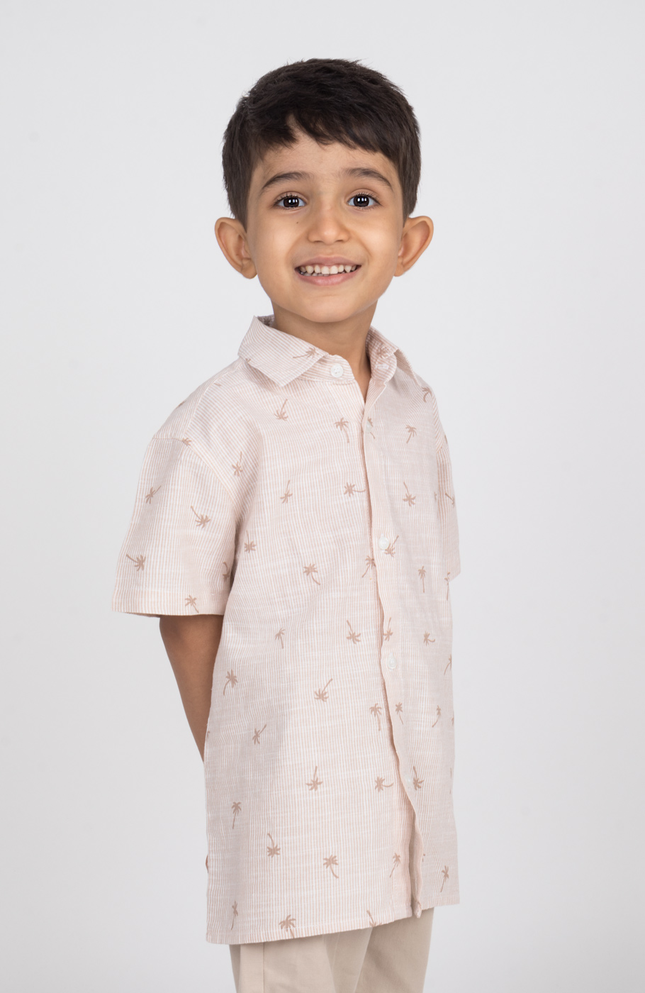 شومیز ساده بافت راه راه ریز آستین کوتاه