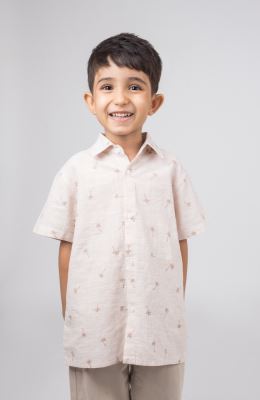 شومیز ساده بافت راه راه ریز آستین کوتاه