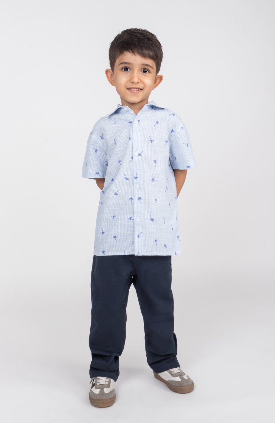 شومیز ساده بافت راه راه ریز آستین کوتاه