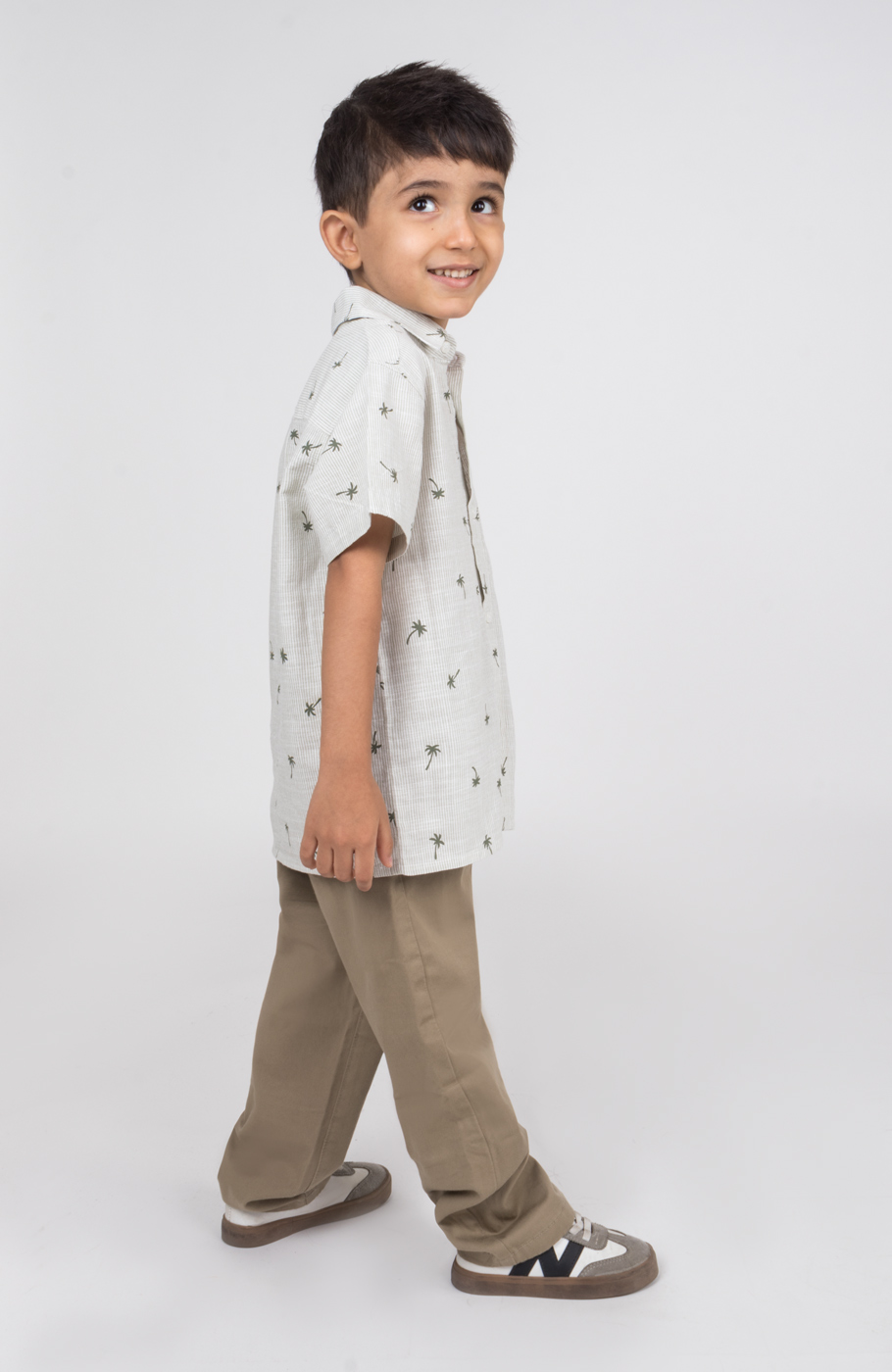 شومیز ساده بافت راه راه ریز آستین کوتاه