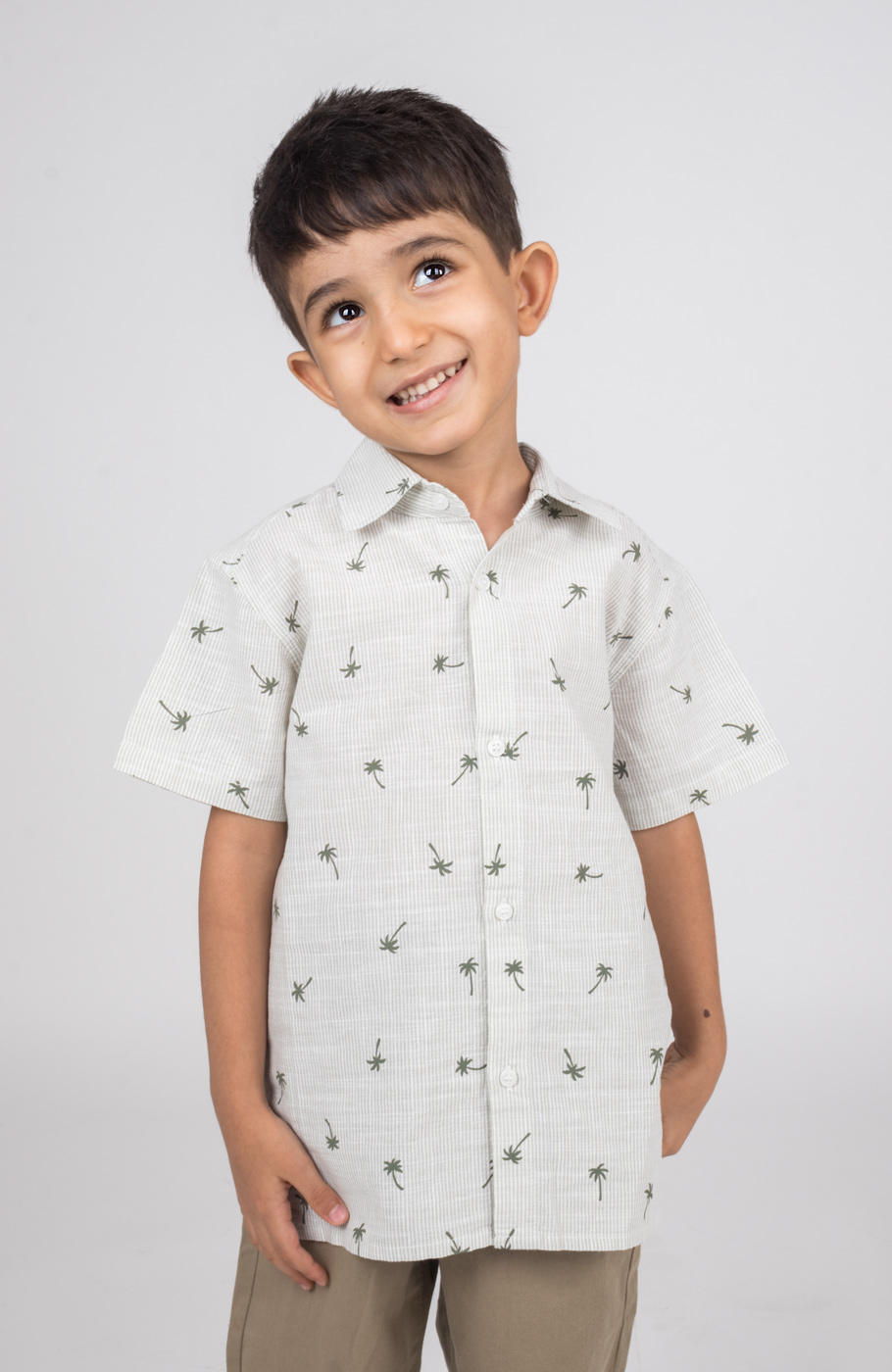 شومیز ساده بافت راه راه ریز آستین کوتاه