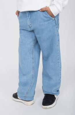 شلوار جین کمر کش و دکمه دار