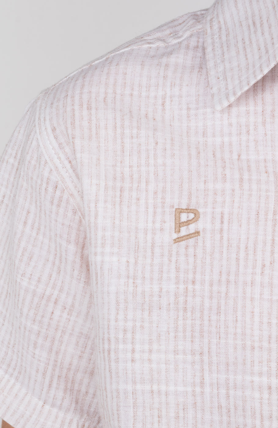 شومیز ساده بافت راه راه آبرنگی آستین کوتاه