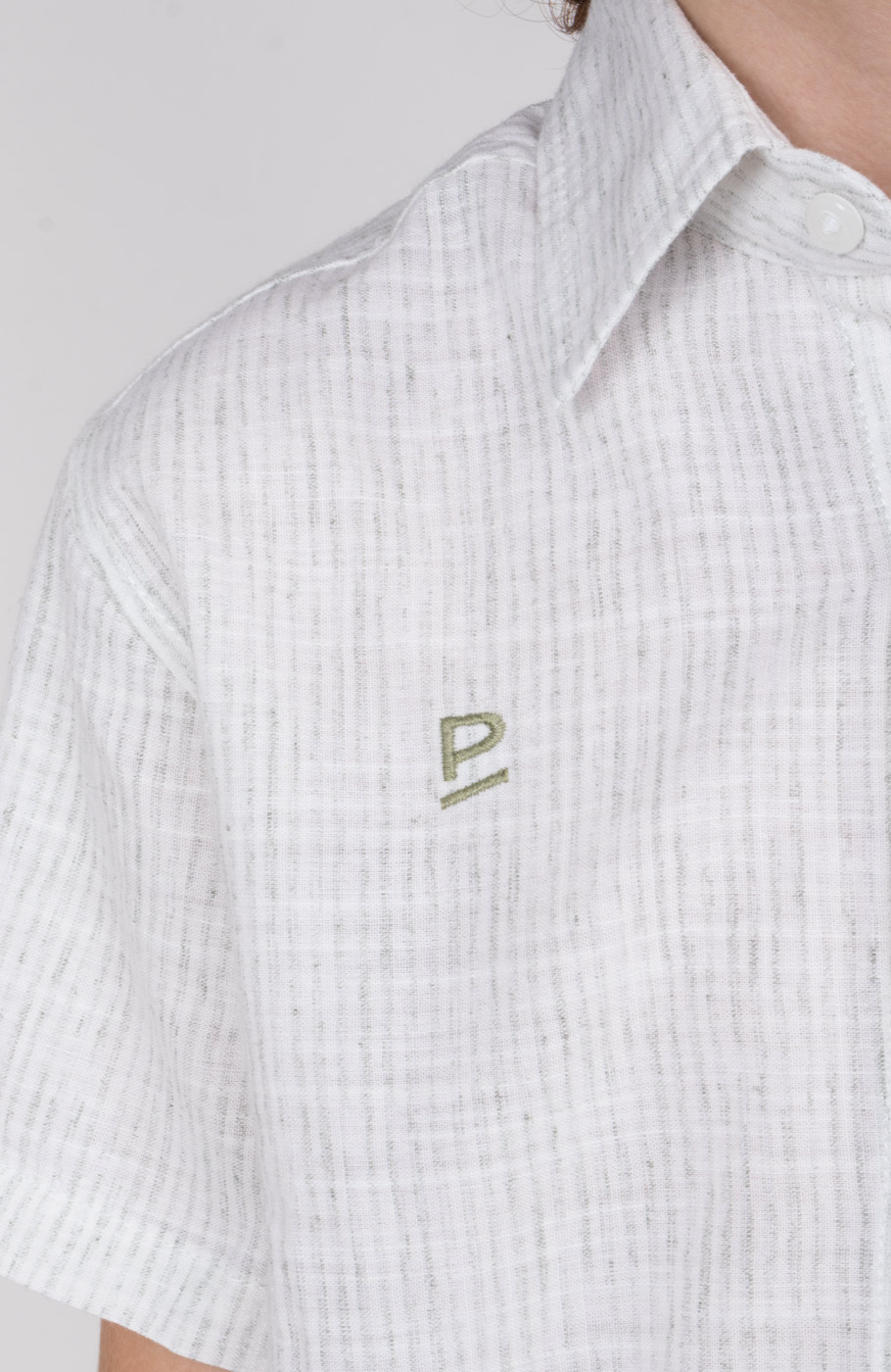 شومیز ساده بافت راه راه آبرنگی آستین کوتاه