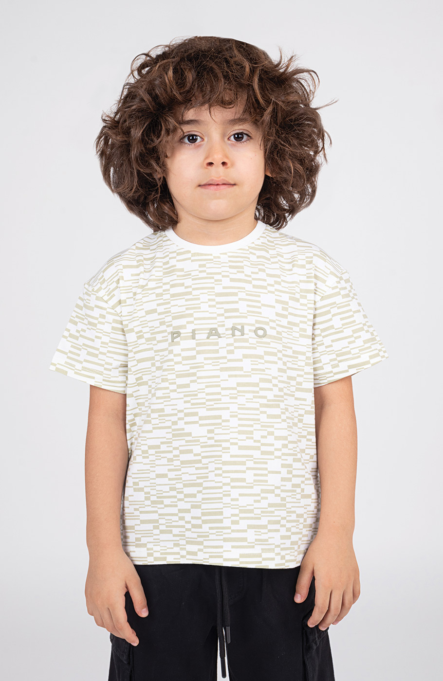 تیشرت یکرولایکرا آستین افتاده تمام چاپ