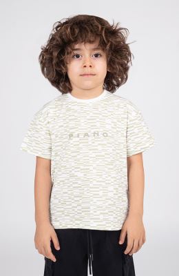 تیشرت یکرولایکرا آستین افتاده تمام چاپ