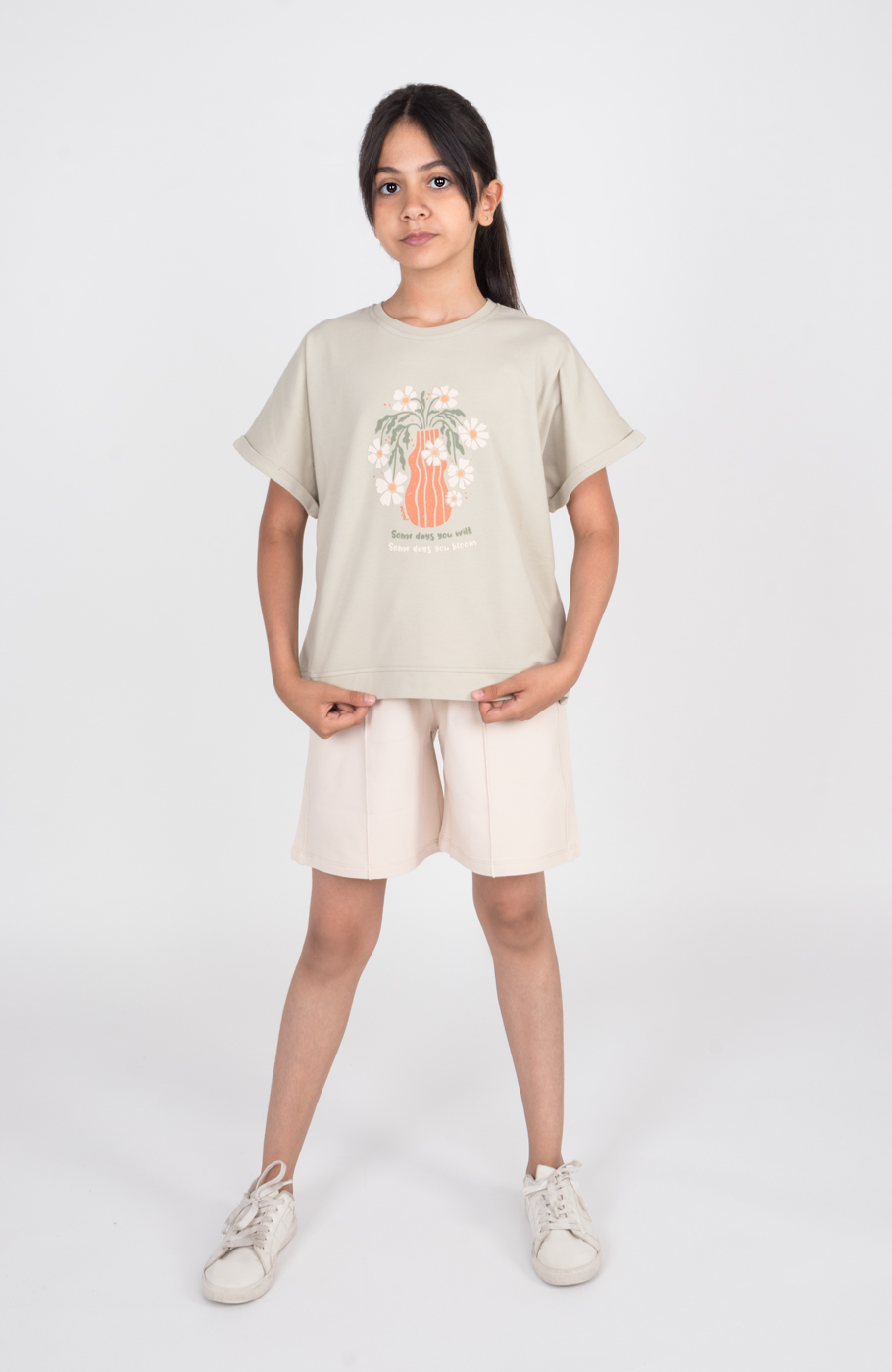 تیشرت یکرولایکرا آستین پاکتی (ست با کد 10654)