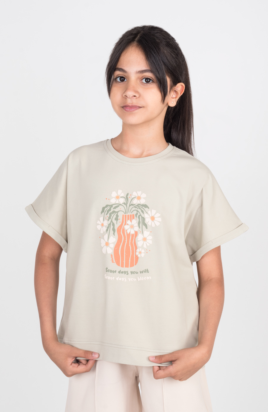 تیشرت یکرولایکرا آستین پاکتی (ست با کد 10654)