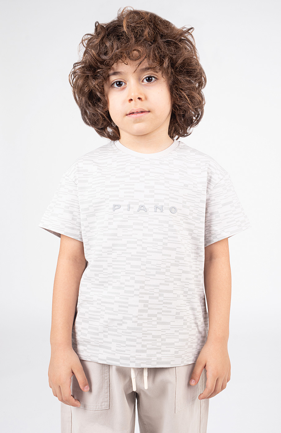 تیشرت یکرولایکرا آستین افتاده تمام چاپ