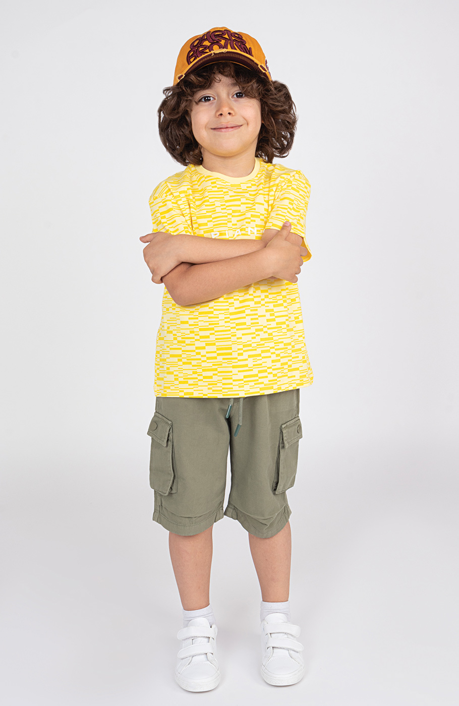 تیشرت یکرولایکرا آستین افتاده تمام چاپ