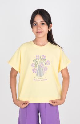 تیشرت یکرولایکرا آستین پاکتی (ست با کد 10654)