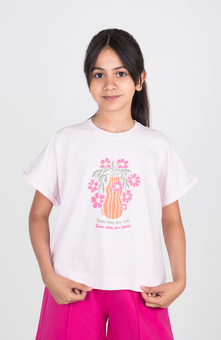 تیشرت یکرولایکرا آستین پاکتی (ست با کد 10654)