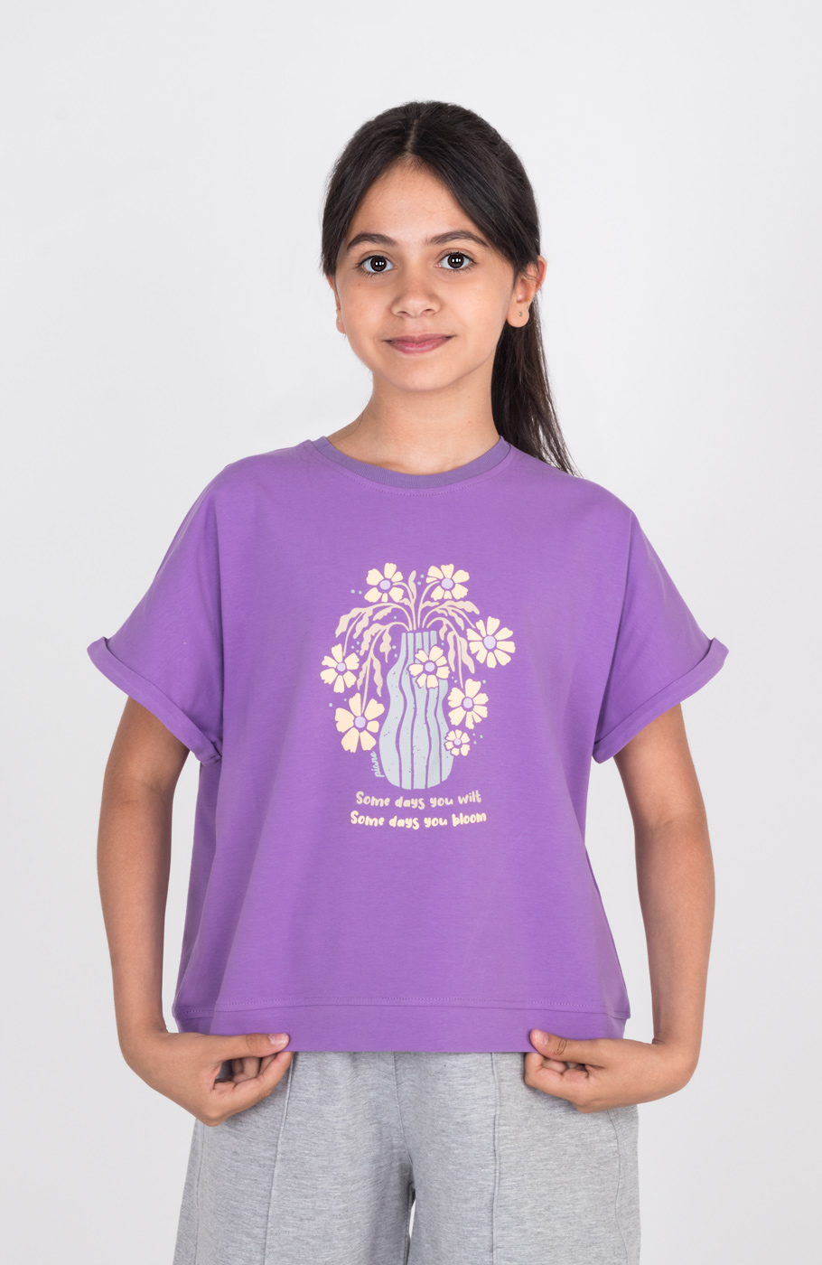 تیشرت یکرولایکرا آستین پاکتی (ست با کد 10654)