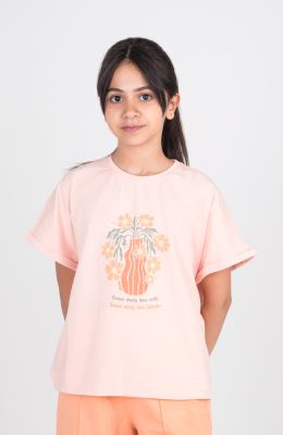 تیشرت یکرولایکرا آستین پاکتی (ست با کد 10654)