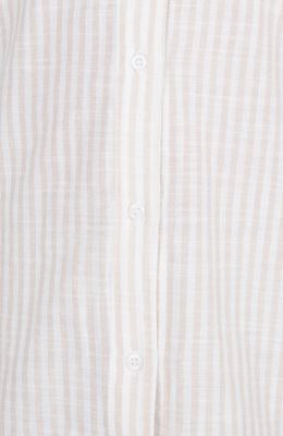 شومیز ساده بافت راه راه آستین کوتاه