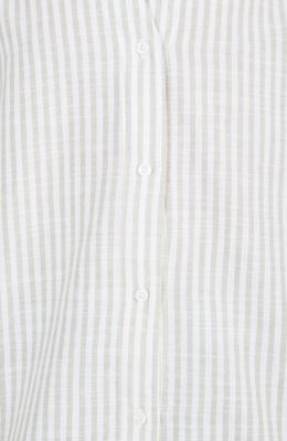 شومیز ساده بافت راه راه آستین کوتاه