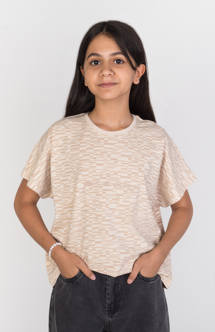 تیشرت یکرولایکرا آستین کیمونو تمام چاپ