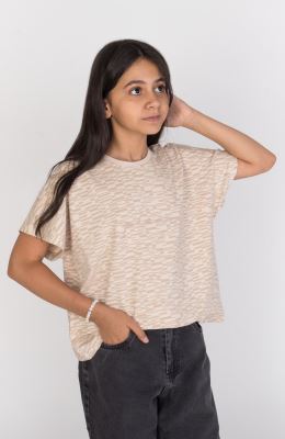 تیشرت یکرولایکرا آستین کیمونو تمام چاپ