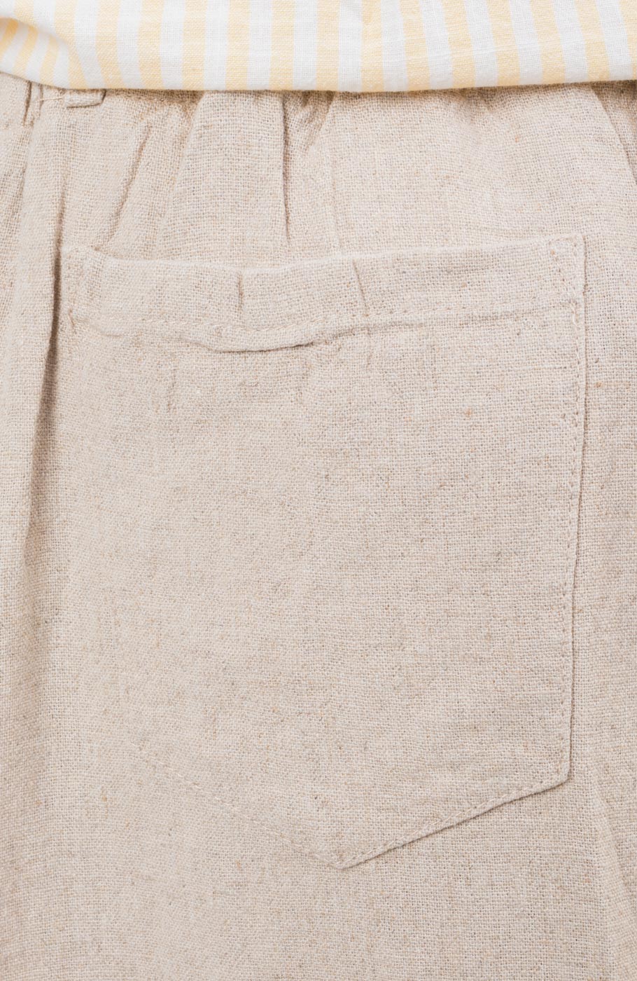 شلوار لینن پیلی دار