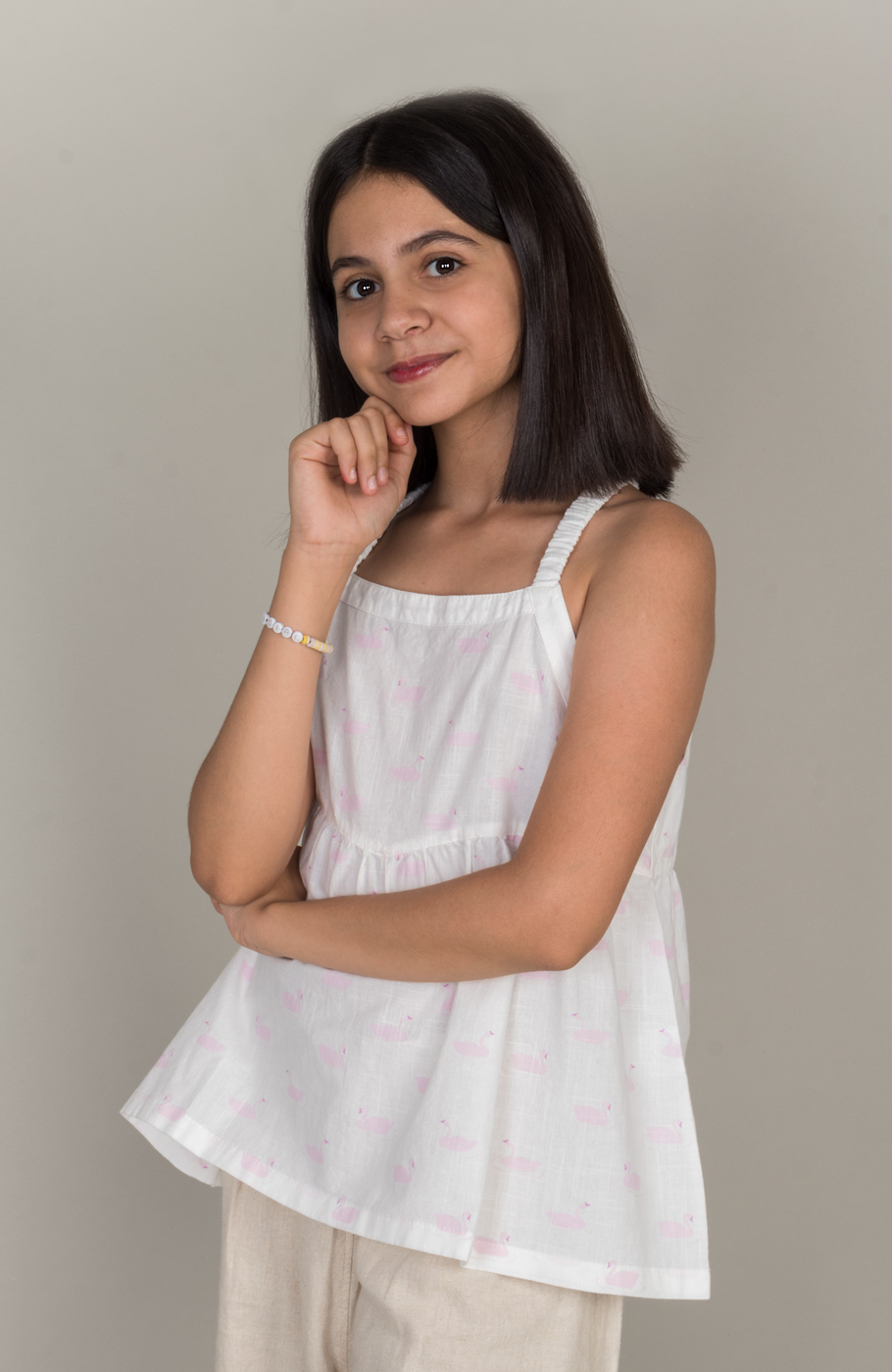 تاپ لینن اسلپ برش دار