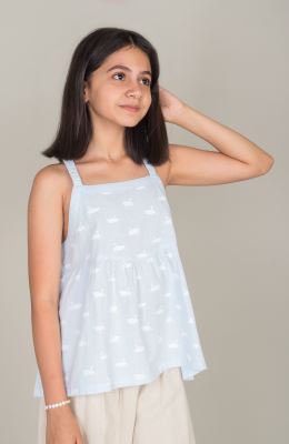 تاپ لینن اسلپ برش دار