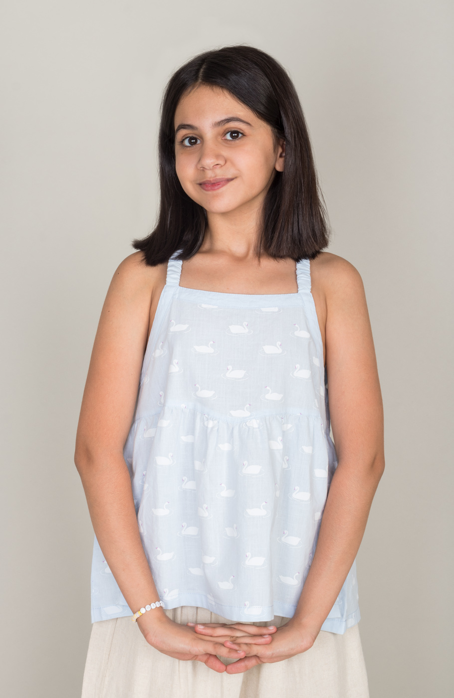 تاپ لینن اسلپ برش دار