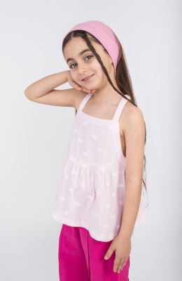 تاپ لینن اسلپ برش دار