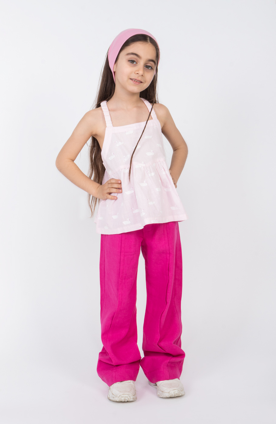 تاپ لینن اسلپ برش دار