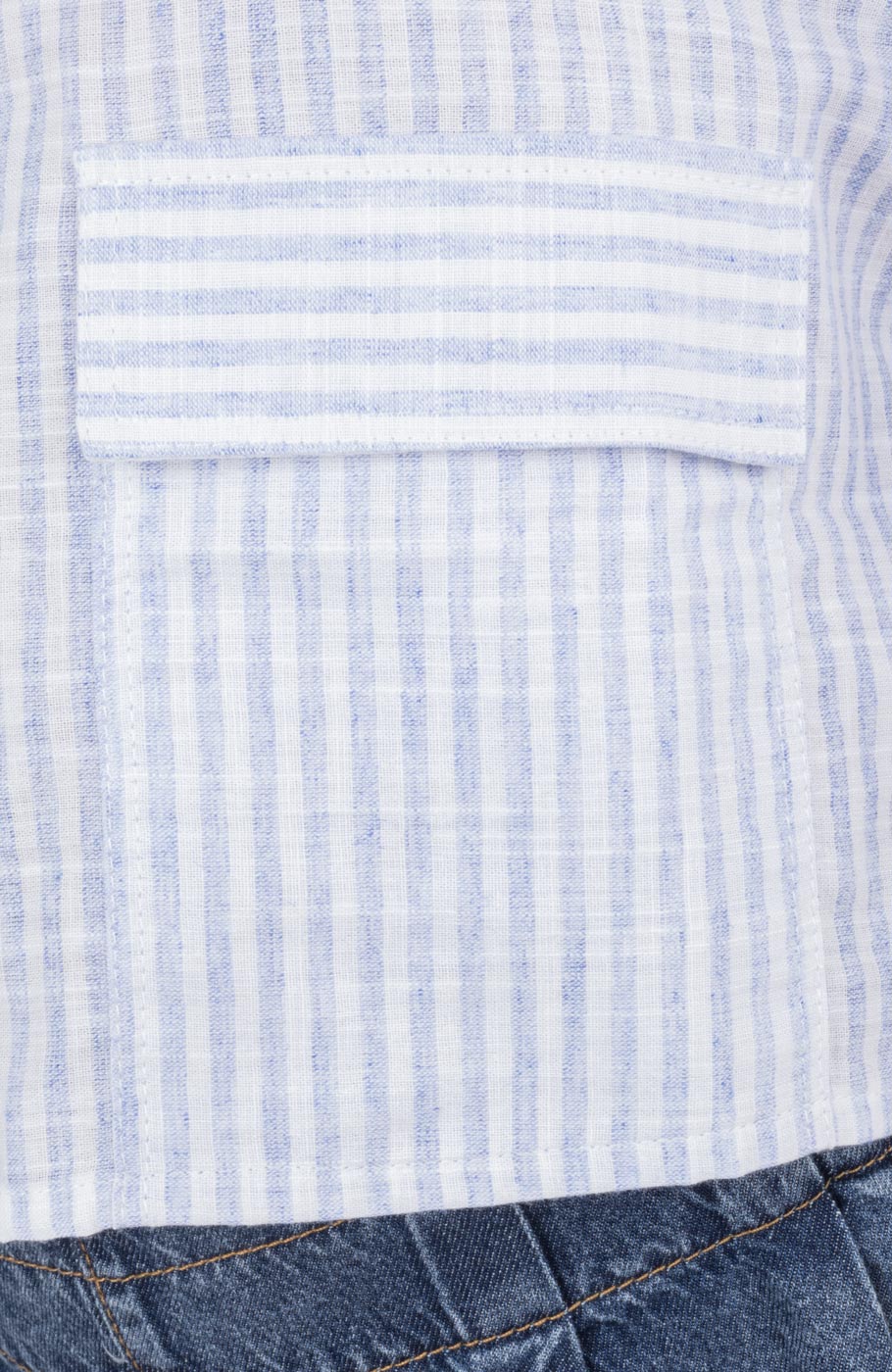 شومیز ساده بافت راه راه آستین افتاده