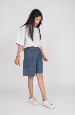 شومیز ساده بافت راه راه آستین افتاده