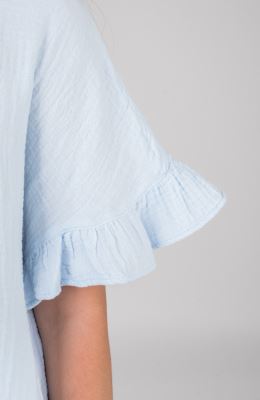 شومیز وال دولایه آستین کوتاه (ست با کد 10674)