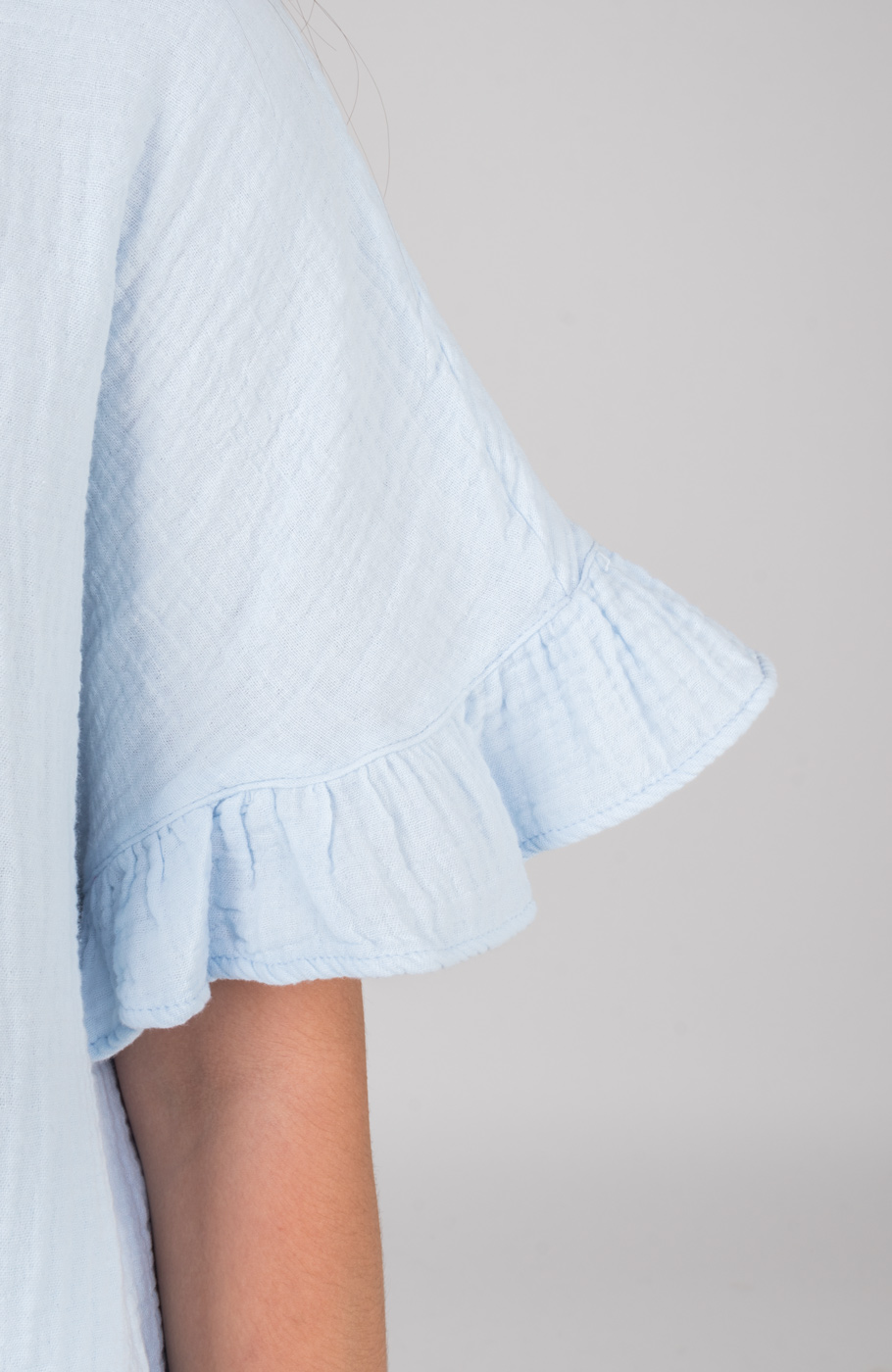 شومیز وال دولایه آستین کوتاه (ست با کد 10676)