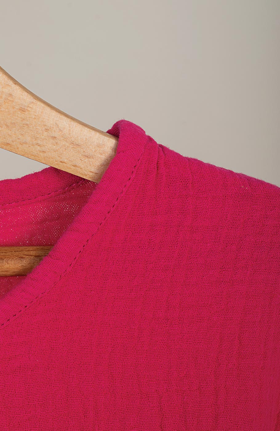 شومیز وال دولایه آستین کوتاه (ست با کد 10676)