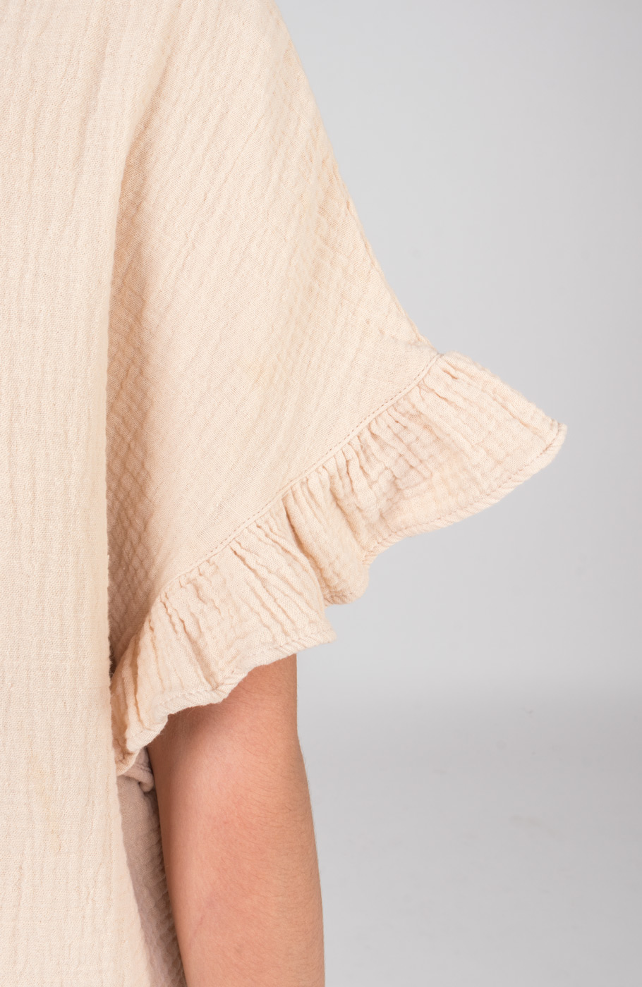 شومیز وال دولایه آستین کوتاه (ست با کد 10676)