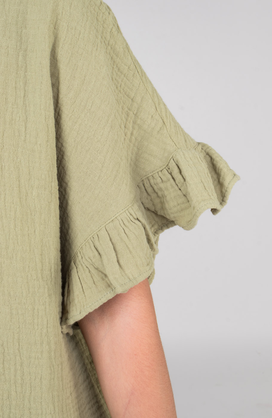 شومیز وال دولایه آستین کوتاه (ست با کد 10676)