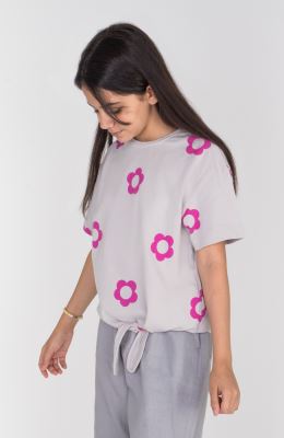 تیشرت یکرولایکرا دمپا گره ای