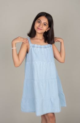 پیراهن جین برش دار