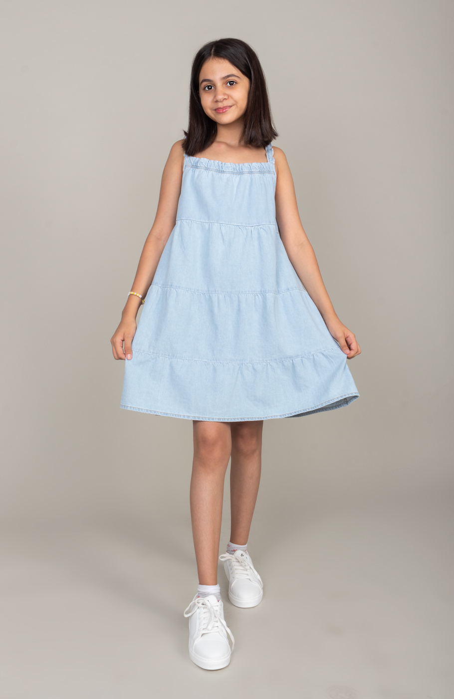 پیراهن جین برش دار