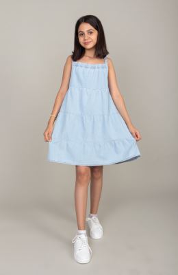 پیراهن جین برش دار