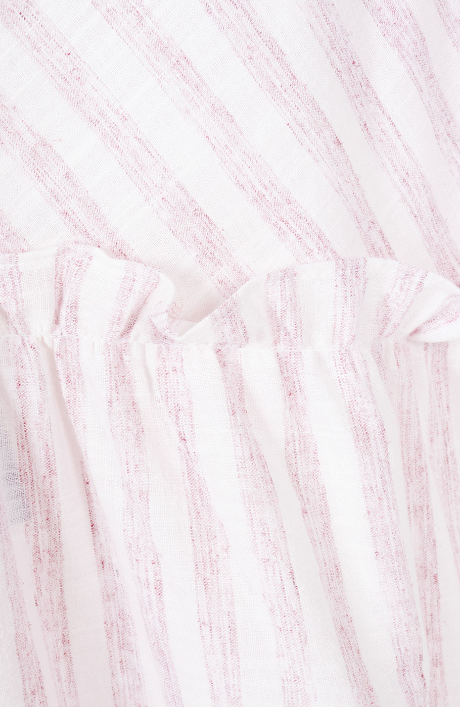 پیراهن ساده بافت راه راه یقه رومی