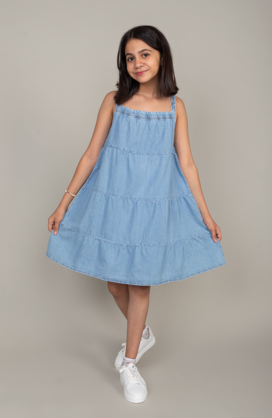 پیراهن جین برش دار