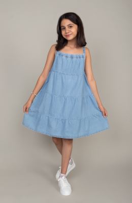 پیراهن جین برش دار