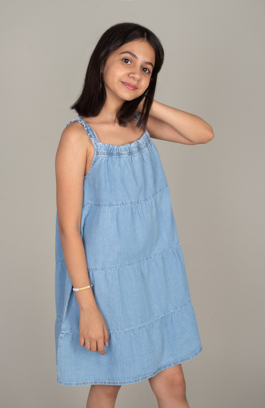 پیراهن جین برش دار