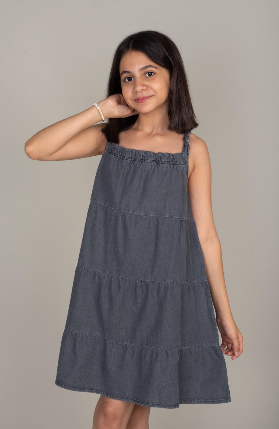 پیراهن جین برش دار