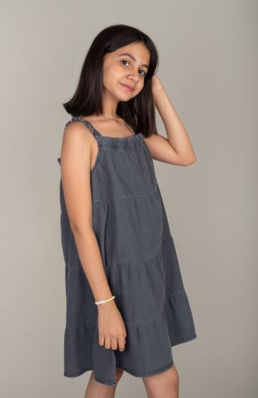 پیراهن جین برش دار